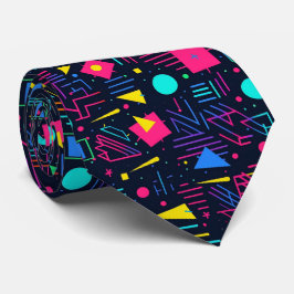 80er Neon Krawatte