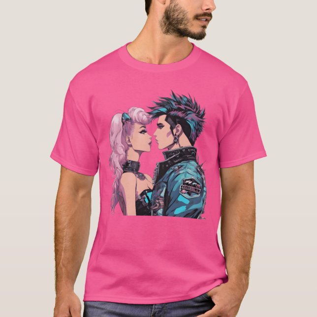 80er New Wave Geschenk T-Shirt (Vorderseite)