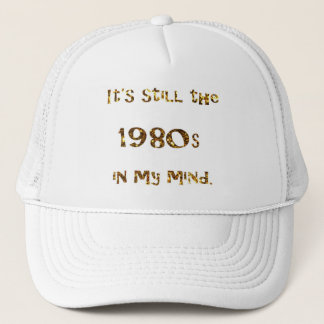 80er Nostalgie Gold Glitter Truckerkappe