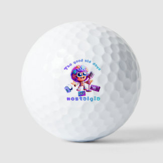 80er Nostalgie Groove Golfbälle – Retro alte Zeite