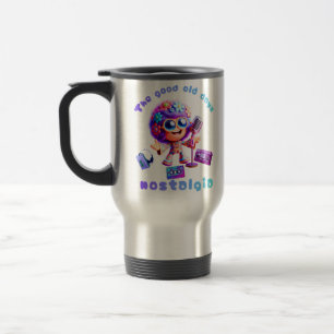 80er Nostalgie-Groove Reisebecher