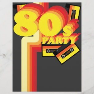 80er Party Flyer