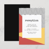 80er Pop art Memphis style Empfang Card