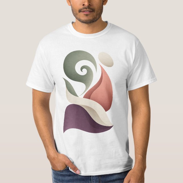 80er Pop-Art-Muster T-Shirt (Vorderseite)