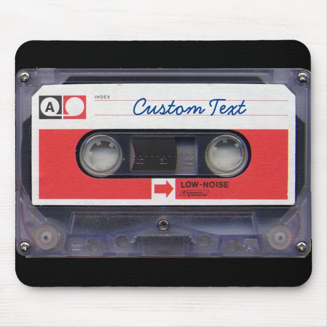 80er Pop-Kultur-personalisiertes Kassetten-Band Mousepad (Vorne)
