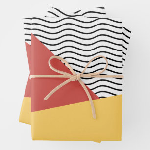 80er Pop Kunstmuster Geschenkpapier Set
