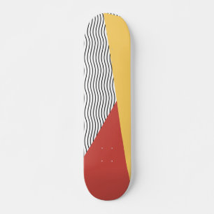 80er Pop Kunstmuster Skateboard