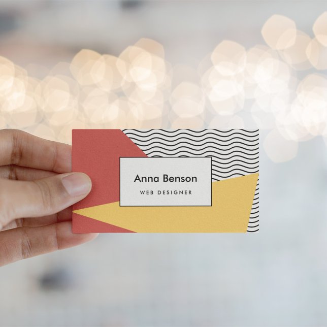 80er Pop Kunstmuster Visitenkarte (Von Creator hochgeladen)