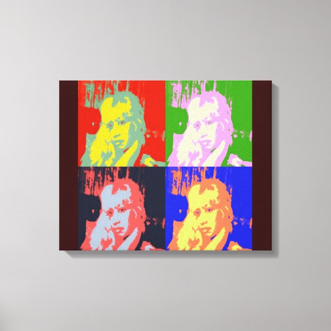 80er Pop Star Leinwanddruck (Vorderseite)