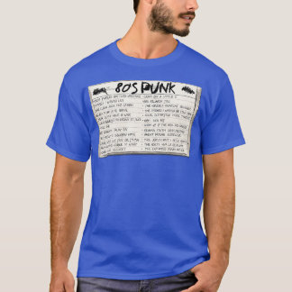 80er Punk-Mischband-Kassette T-Shirt