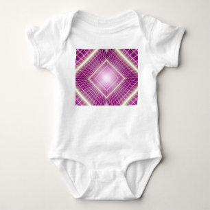 80er Retro: 3D Sci-Fi Hintergrund. Baby Strampler