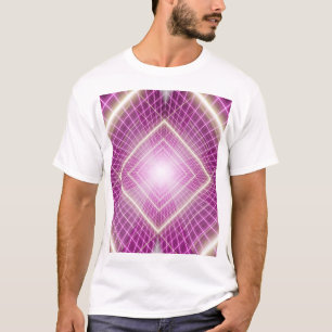 80er Retro: 3D Sci-Fi Hintergrund. T-Shirt