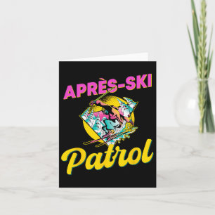 80er Retro Apres-ski Patrol Wear 90er Jahre Skifah Karte