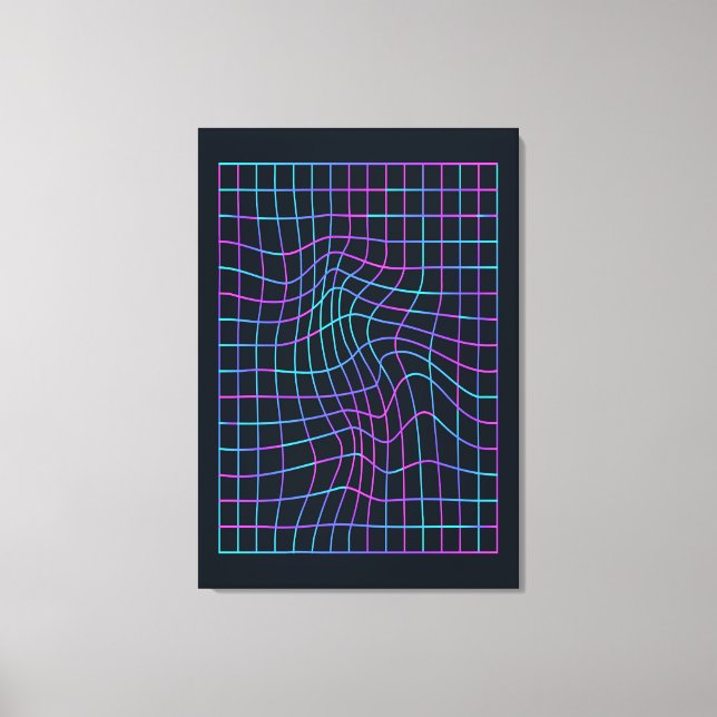 80er Retro Art Leinwanddruck (Vorderseite)