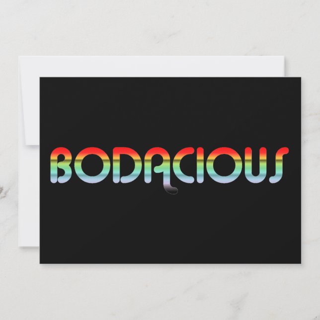 80er Retro Bodacious Einladung (Vorderseite)