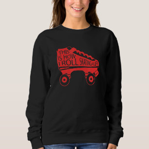 80er Retro Cool Skaten So Roll ich Skaten Sweatshirt