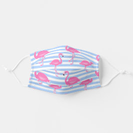 80er Retro Flamingos Mund-Nasen-Maske Aus Stoff