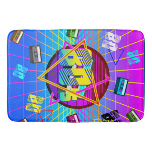 80er Retro-Kassette Old School Badematte