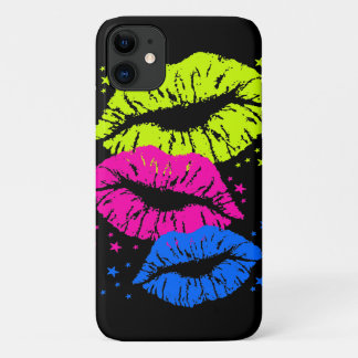 80er Retro Lips Stars Kisses Case-Mate iPhone Hülle
