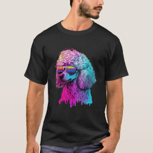 80er Retro mit Pudel-Ästhetik T-Shirt