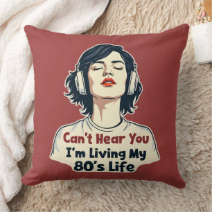 80er Retro Nostalgic Music Lover Throwback Design Kissen