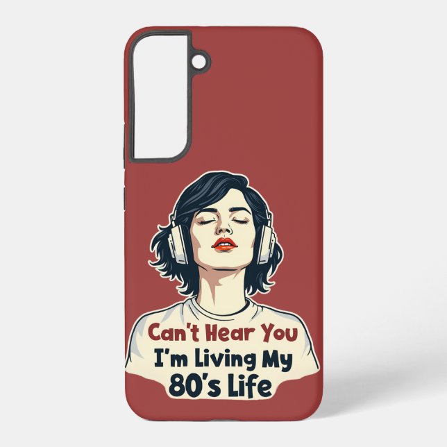 80er Retro Nostalgic Music Lover Throwback Design Samsung Galaxy Hülle (Rückseite)