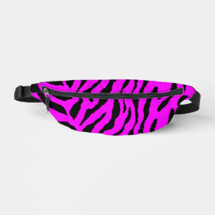 80er RETRO PINK TIGER STRIPES FANNY PACK Bauchtasche