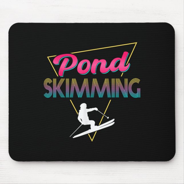80er Retro Pond Skimml Skimml Skilift Mousepad (Vorne)