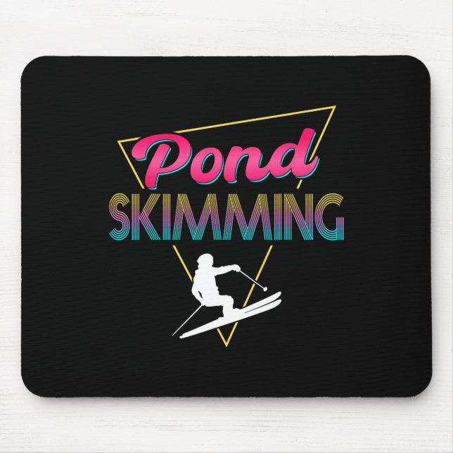 80er Retro Pond Skimml Skimml Skilift Mousepad (Vorne)