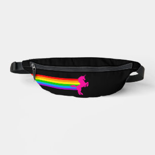 80er RETRO RAINBOW UNICORN FANNY PACK Bauchtasche