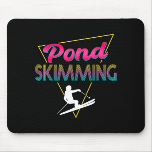 80er Retro-Teichrutschen-Bekleidung Ski-Teichrutsc Mousepad