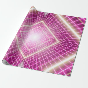 80er Retro und sci fi Pop Kunstszene. Geschenkpapier