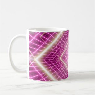 80er Retro und sci fi Pop Kunstszene. Kaffeetasse