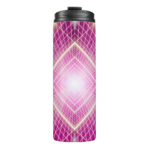 80er Retro und sci fi Pop Kunstszene. Thermosbecher