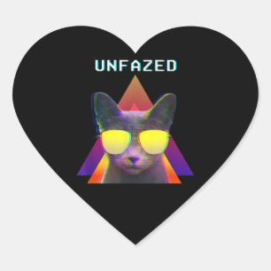 80er Retro Vaporwave Ästhetische Stilrichtung Unb Herz-Aufkleber