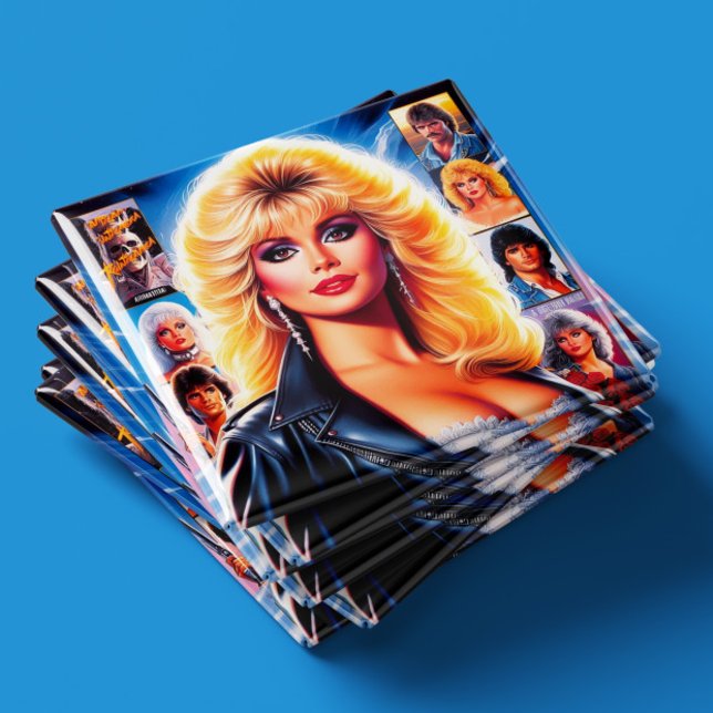80er Retrowave Frau Magnet (Von Creator hochgeladen)
