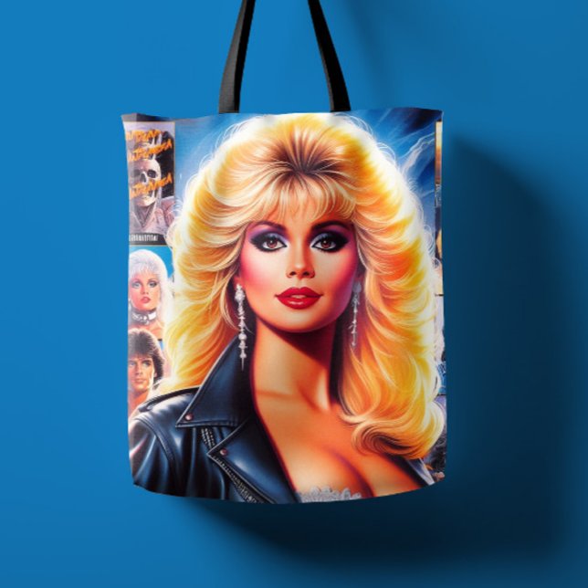 80er Retrowave Frau Tasche (Von Creator hochgeladen)