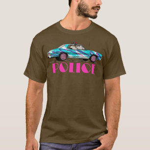 80er Retrowave Police T-Shirt