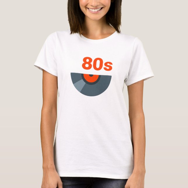 80er Rock 1980er-Jahre - Musikgeschichte T-Shirt (Vorderseite)