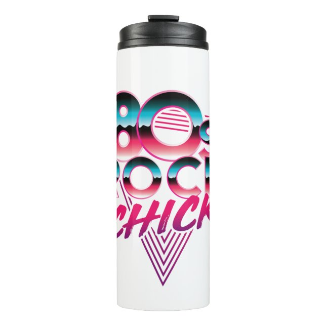 80er Rock Chick 1980er Music Lover Thermosbecher (Vorderseite)