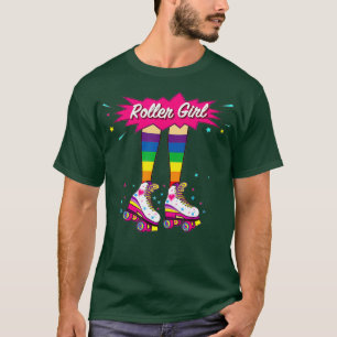 80er Rollerskates Vintag Roller Skaten Disco T-Shirt