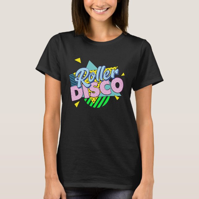 80er Rollschuhparty  ROLLER DISCO T-Shirt (Vorderseite)