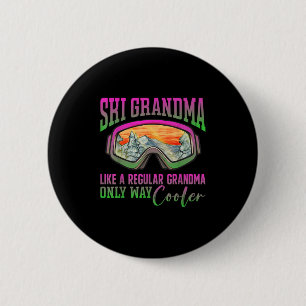 80er Ski Outfit Retro Ski Grandma Button