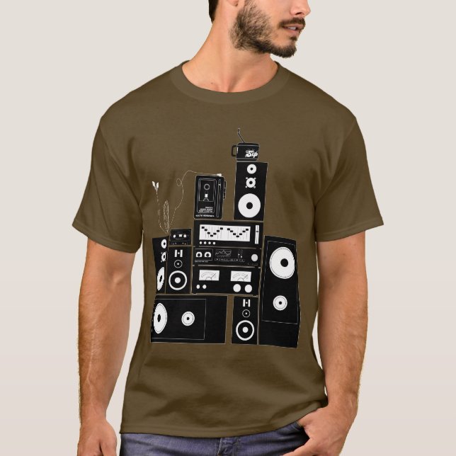 80er Stereogang-"Auto-Rückseiten-" Shirt (Vorderseite)