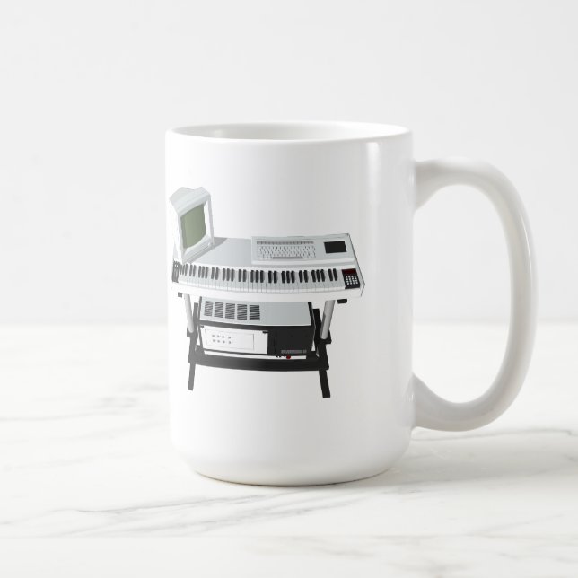 80er Style Sampler Keyboard: 3D Modell: Kaffeetasse (Rechts)