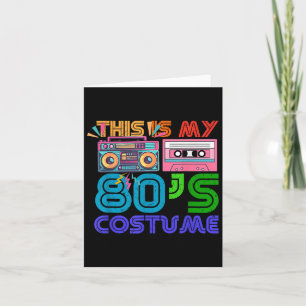 80er Styles Men Halloween 1980er Jahre Das ist mei Karte