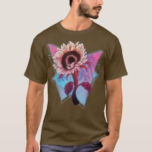 80er Synthwave Hippie Blume Gartenanlage T-Shirt