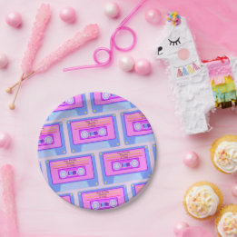 80er Vaporwave Ästhetik 21. Geburtstag Pappteller