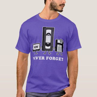 80er VHS Vergiss Nie Vintage retro T-Shirt