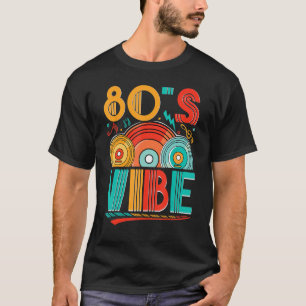 80er Vibe CD 80er Music 1980s Generation Retro 8 T-Shirt